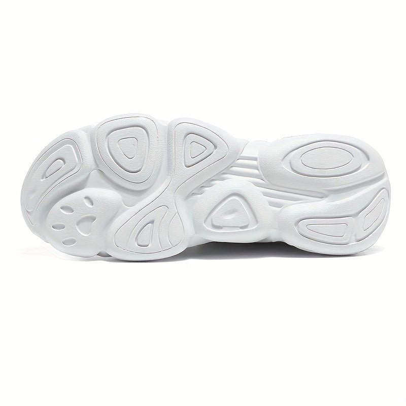 Men's Block Faux Leather Chunky Sneaker Casual Shoes