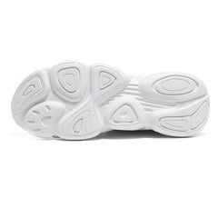 Men's Block Faux Leather Chunky Sneaker Casual Shoes
