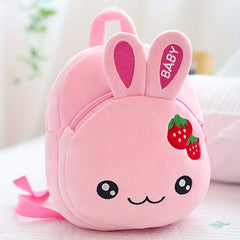 Kid's Cartoon Animal Fuzzy Backpack Small Casual Bag