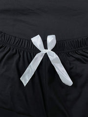 Letter Print Lounge Set Women's Loungewear