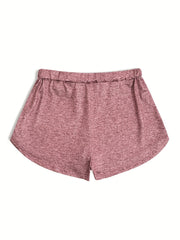 Drawstring Booty Shorts Elastic Waist Summer Casual Shorts