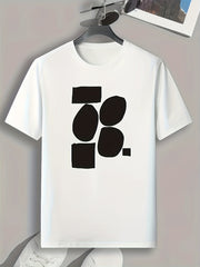 Geometric Pattern Print Men's Sports T-shirt