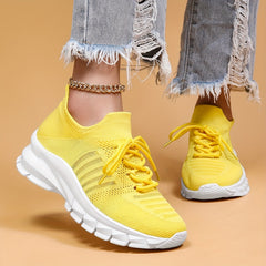 Women's Mesh Breathable Running Shoes Comfortable Shockproof Sneakers