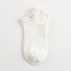 3 Pairs Women's Bear Ankle Socks - Cute Design