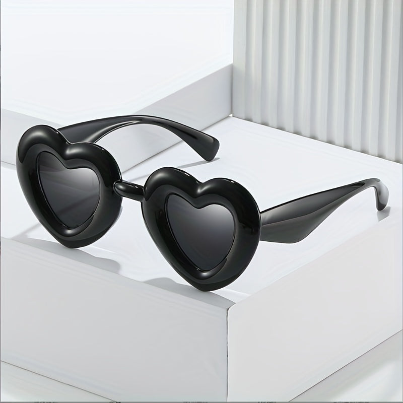 Men's Heart Shaped Frame Sunglasses Y2K Sunglasses For Holiday Party