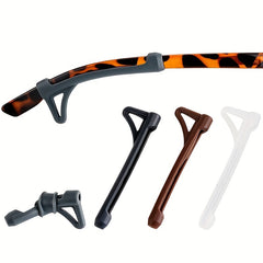4 Pairs Silicone Anti Slip Glasses Ear Hooks Keep Glasses Secure