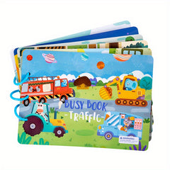 Montessori Busy Book Set: Dinosaur & Farm Learning Toys