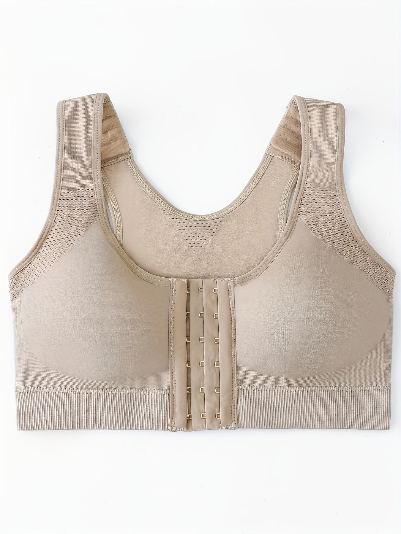 Front Buckle Sports Bra Comfy & Breathable Tank Bra