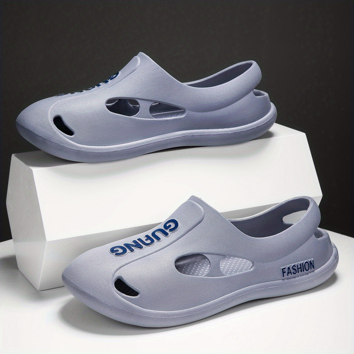 Men's PVC Sandals Casual Non Slip Shoes Water Shoes