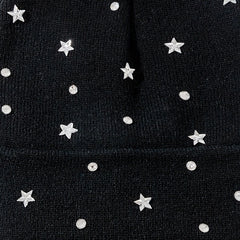 Crystal Star Beanie Knit Hat Elastic Warm Skull Cap for Women
