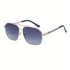 Retro Square Frame Sunscreen Sunglasses For Men and Women