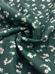 Casual Dress Women's Plus Ditsy Print Lantern Sleeve Dress