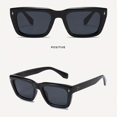 Square Frame Rice Nail Wide Leg UV Protection Women's Sunglasses