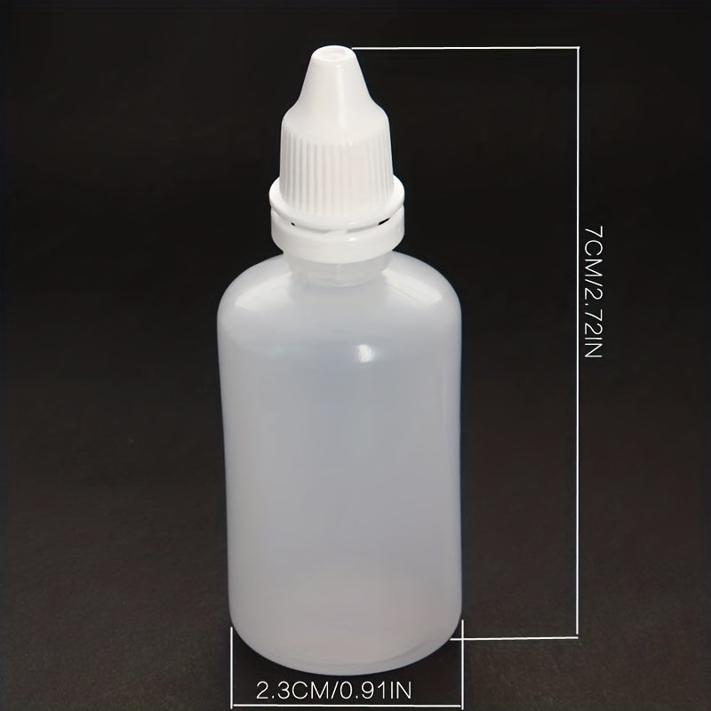 3pcs 15ml Empty Eye Dropper Bottles Squeezable Plastic for Eye Liquid