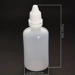 3pcs 15ml Empty Eye Dropper Bottles Squeezable Plastic for Eye Liquid