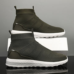 Men's Sporty High Top Socks Shoes Casual Sneakers