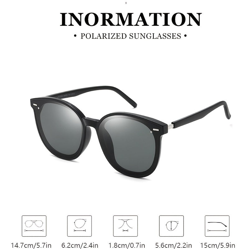 LJGOOD Round Frame Sunglasses Sun Protection Leisure Glasses