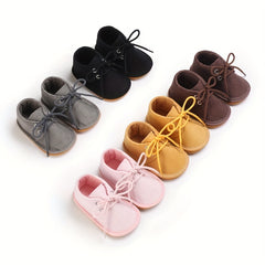 Casual Lace Up Boots For Baby Boys And Girls Lightweight Non Slip Walking Shoes