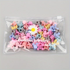 Colorful Hair Clips for Kids Mini Frosted Clips for Infants & Toddlers