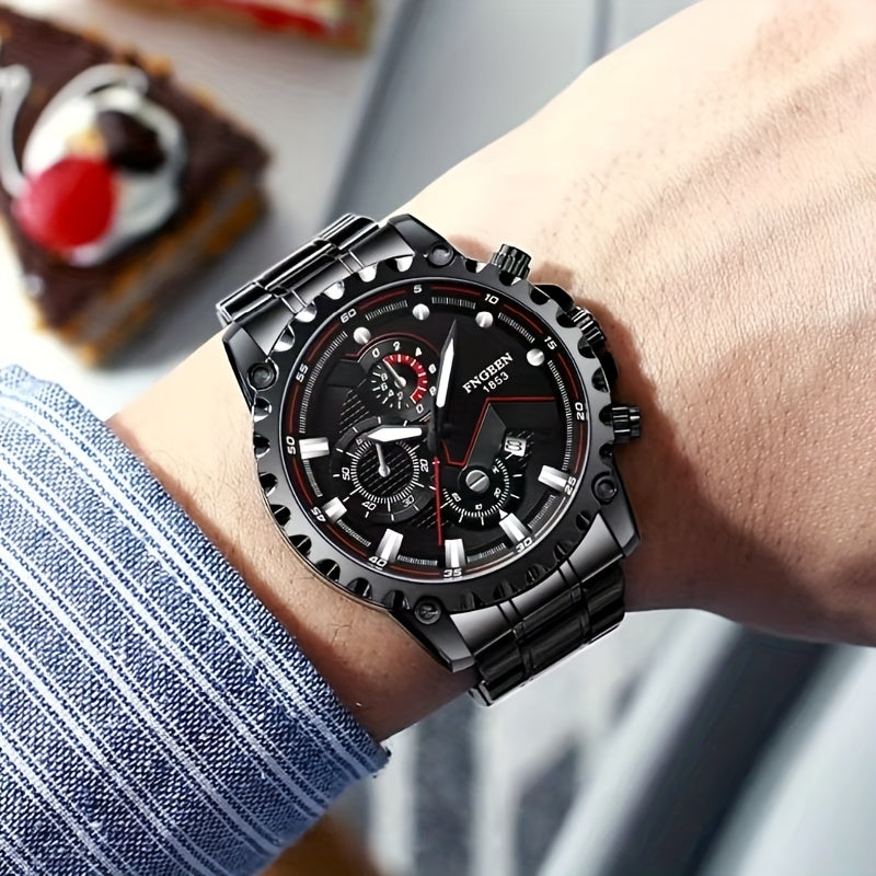 Fenzun Waterproof Sports Stainless Steel Men's Watch
