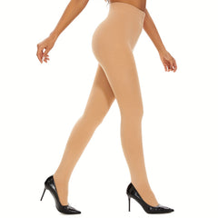 Plush Lined Tights High Waist Slim Fit Pantyhose