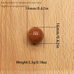 Golden Sandstone Red Ball Healing Stone for Decoration