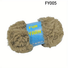 Soft Fluffy Faux Mink Fur Yarn for DIY Knitting, Crocheting - 50g