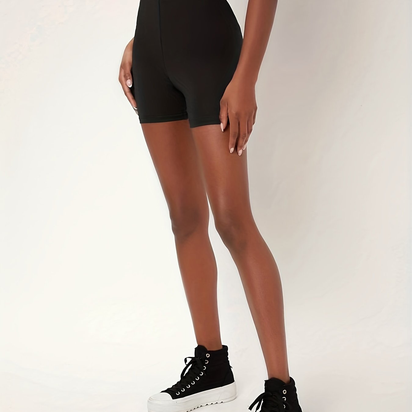 High Waist Biker Shorts Slim Workout Shorts Women's Clothing