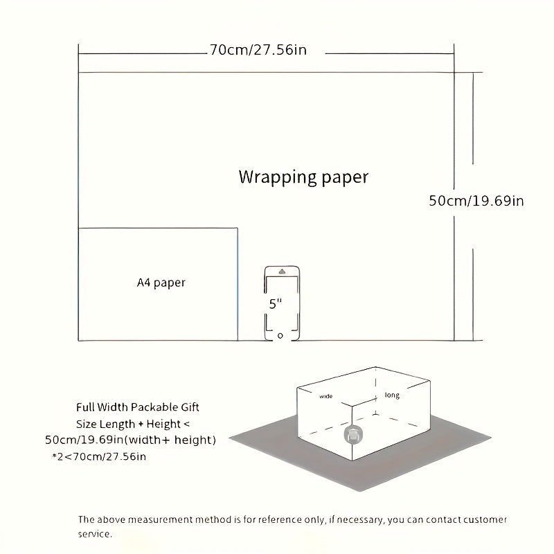 7pcs Christmas Wrapping Paper Flower Gift Bouquet Packaging