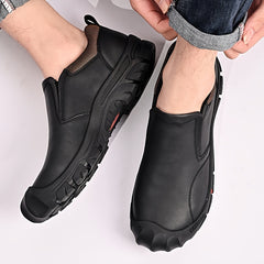 Men's Slip On Hiking Boots Non Slip Outdoor Trekking Shoes
