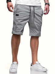 Men's Drawstring Cargo Short Pants Lightweight Flap Pocket Shorts
