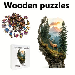 Forest Deer Puzzle 1000 Pieces Expert Level Wooden Jigsaw