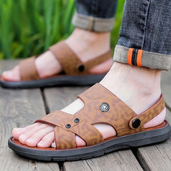 Men's Open Toe Sandals Non Slip Outdoor Hiking Beach Shoes
