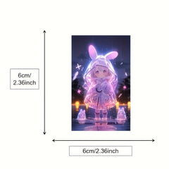50pcs Purple Doll Graffiti Stickers Car Luggage Notebook Water Cup Decals