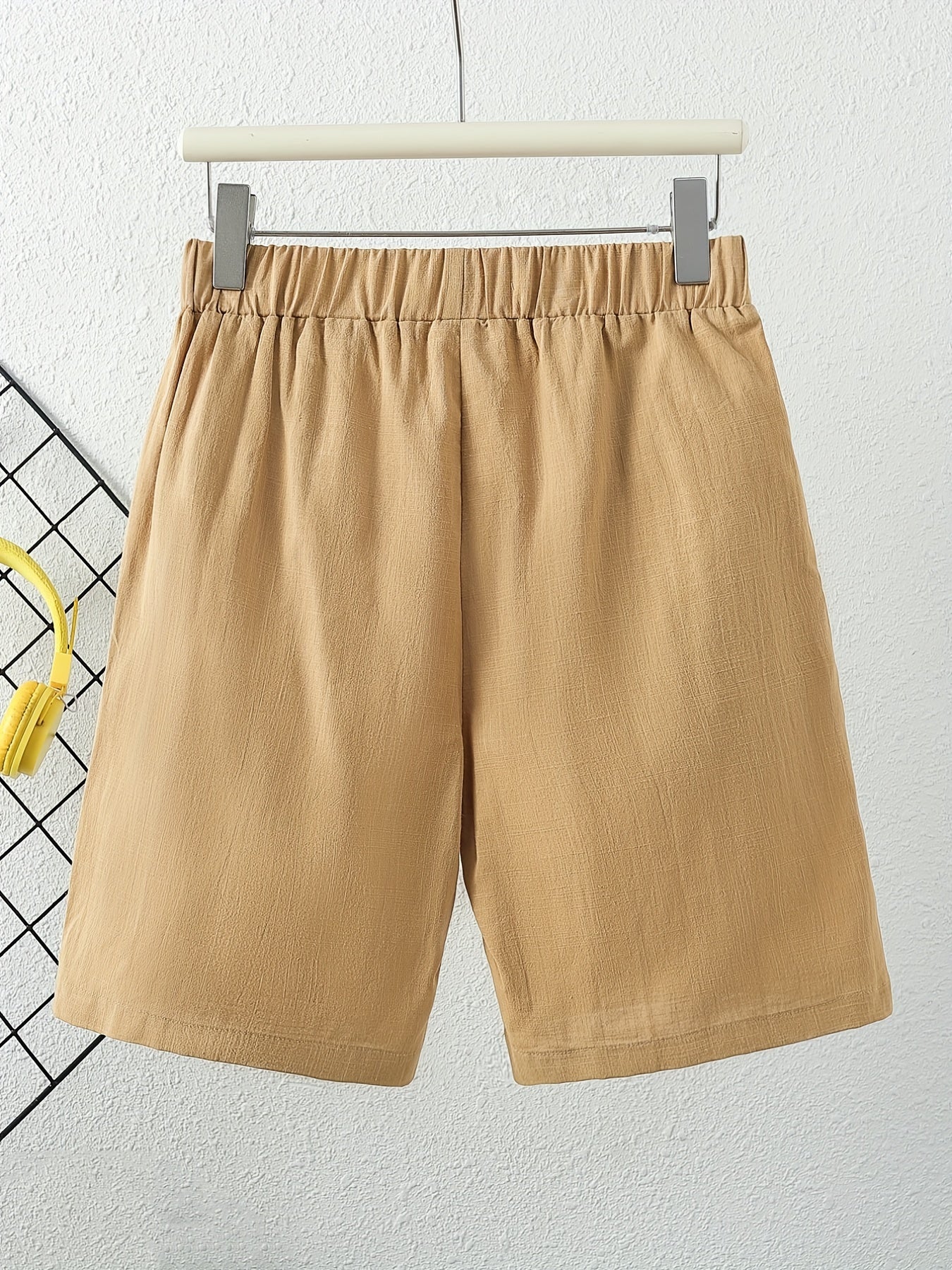Elastic Waist Casual Cotton Shorts for Women