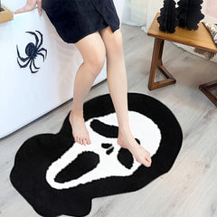 Halloween Ghostface Rug Scream Ghost Killer Tufting Art Rug