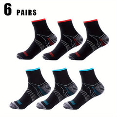 Men's Mid Crew Sport Socks - Moisture Wicking and Comfortable