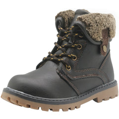 Kids Snow Boots Thermal Cozy Non slip Ankle Boots Outdoor Hiking Shoes Fur Lined