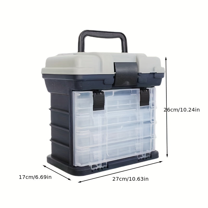 Portable 5 Drawers Fishing Tackle Box with Handle