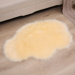 Fluffy Cloud Shape Faux Fur Area Rug 2x3 Feet