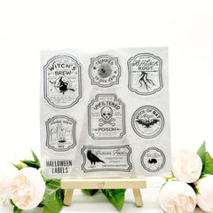 1pc Halloween Stamp Painting DIY Scrapbook Decoration Silicone Clear Stamp