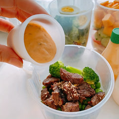 Portable Mason Cup with Fork Lid for Breakfast Salads Sauces - Outdoor Fitness