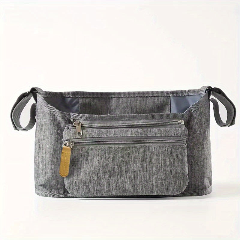 Stroller Organizer Insulated Cup Holder Phone Bag Adjustable Velcro