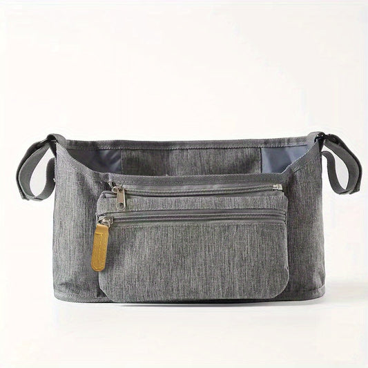Stroller Organizer Insulated Cup Holder Phone Bag Adjustable Velcro
