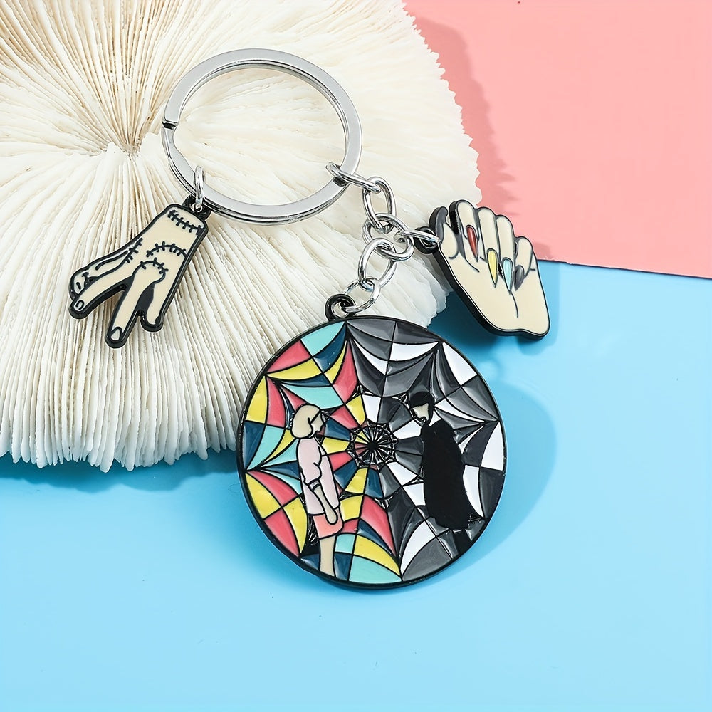 Boys Round Pendant Keychain Gift