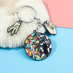 Boys Round Pendant Keychain Gift