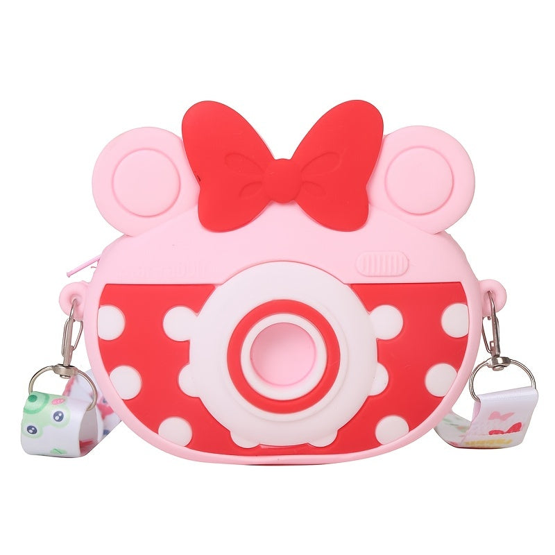 Girls Cartoon Silicone Shoulder Bag Coin Purse Wallet - Gift for Little Girls