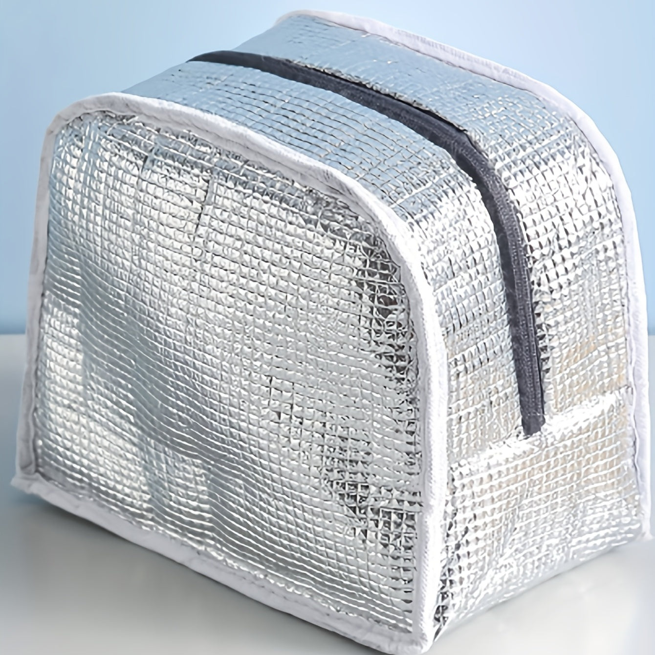 Checkerboard Insulated Lunch Bag - Reusable Aluminum Foil Lunch Box