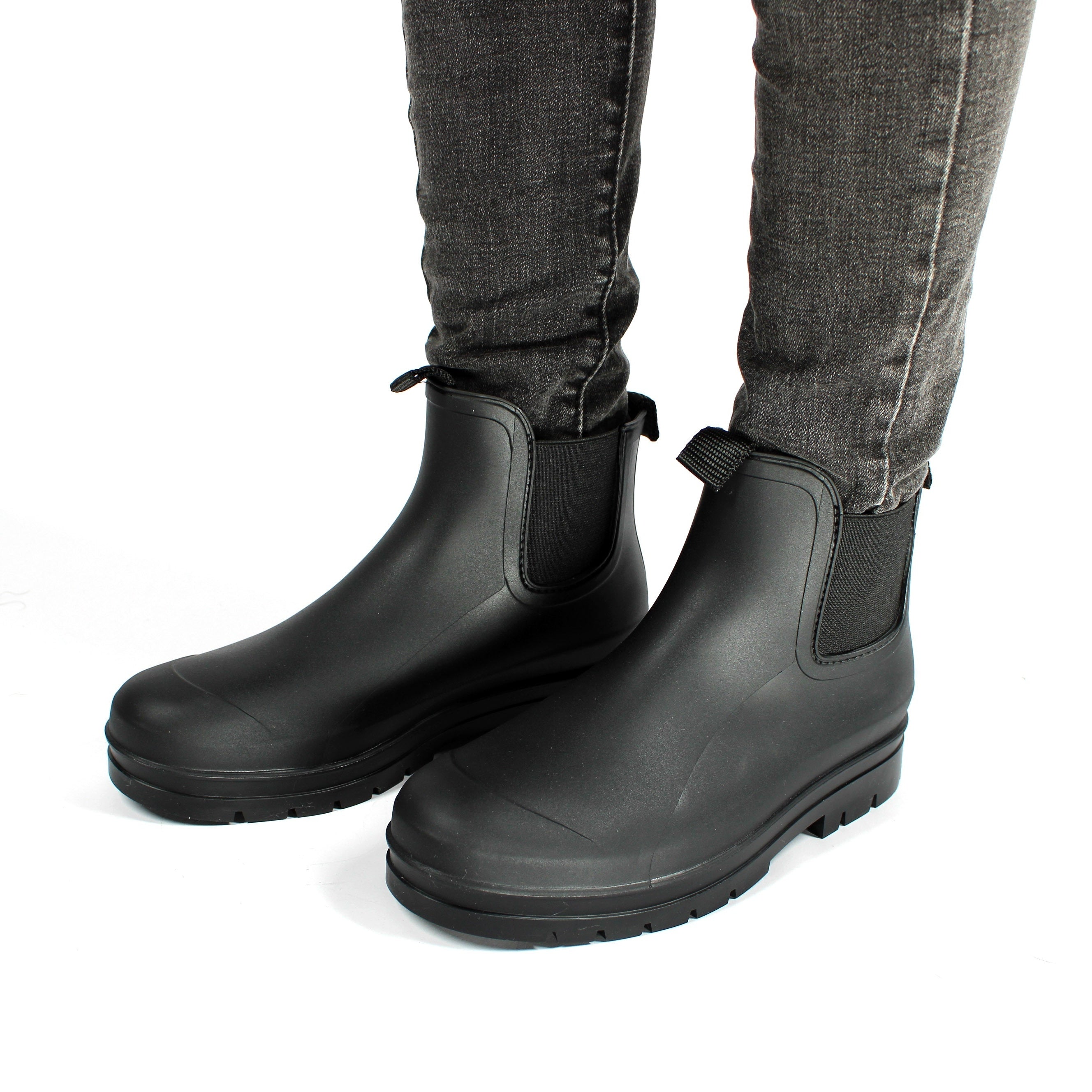 Women's Platform Chelsea Rain Boots Waterproof Outdoor Shoes