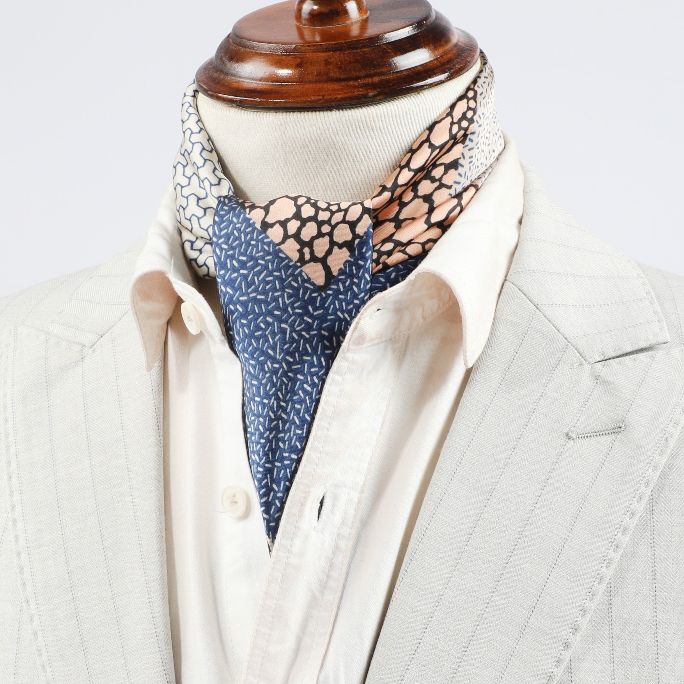 Men's Leopard Spotted Square Scarf